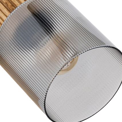 Brilagi - Faretto HYGGE 3xE14/15W/230V legno/fumé