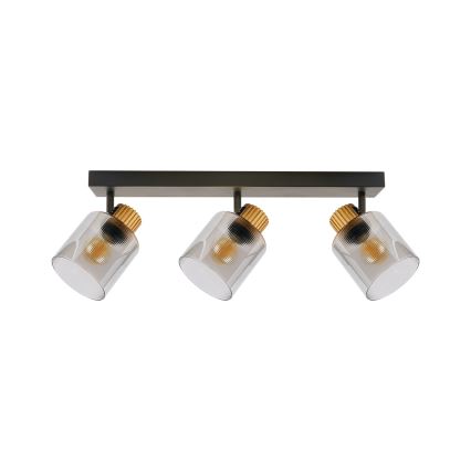 Brilagi - Faretto HYGGE 3xE14/15W/230V nero/fumé