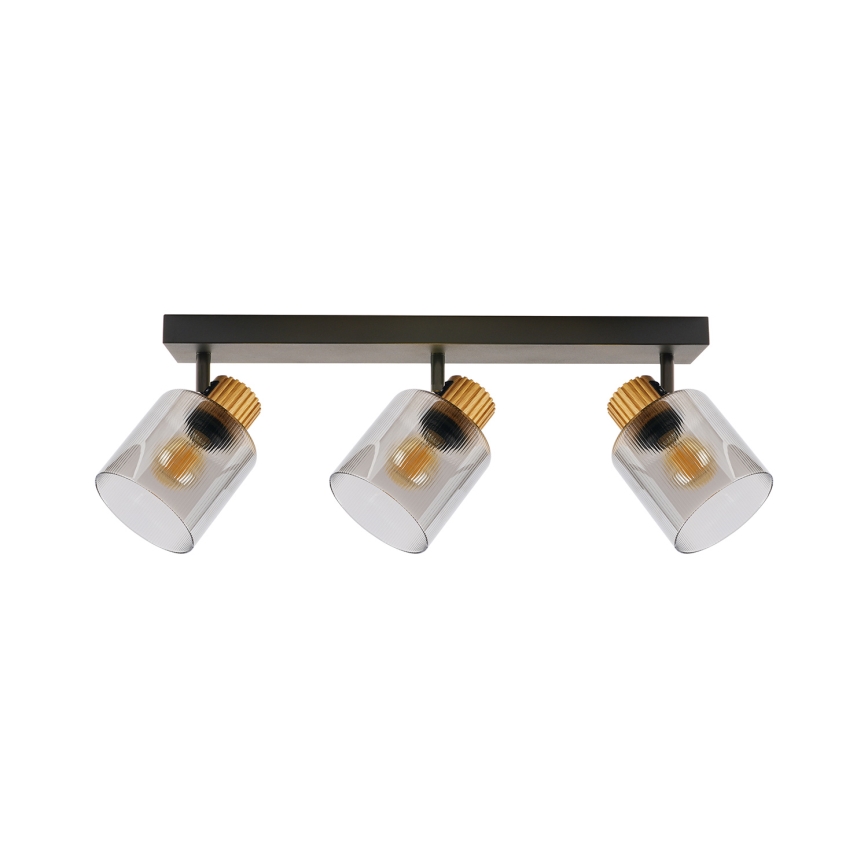 Brilagi - Faretto HYGGE 3xE14/15W/230V nero/fumé