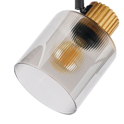 Brilagi - Faretto HYGGE 3xE14/15W/230V nero/fumé