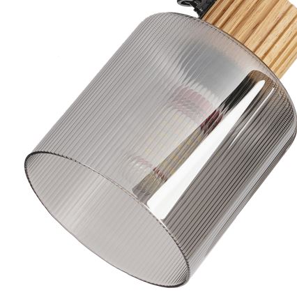 Brilagi - Faretto HYGGE 4xE14/15W/230V legno/fumé