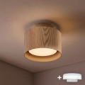 BRILAGI - Faretto LED BACKLIT 1xGX53/15W/230V + LED/3W Ø 10 cm finitura rovere