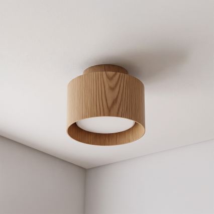 BRILAGI - Faretto LED BACKLIT 1xGX53/15W/230V + LED/3W Ø 10 cm finitura rovere