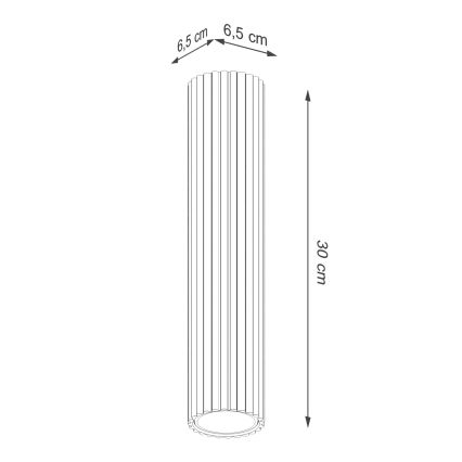 BRILAGI - Faretto LED CRESTO 1xGU10/10W/230V 30 cm arancione