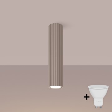 Brilagi - Faretto LED CRESTO 1xGU10/10W/230V 30 cm taupe