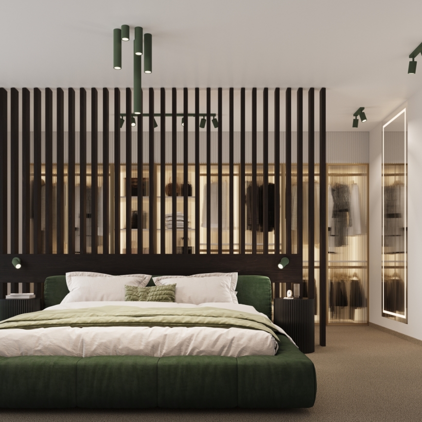 Brilagi - Faretto LED CRESTO 1xGU10/10W/230V 30 cm verde