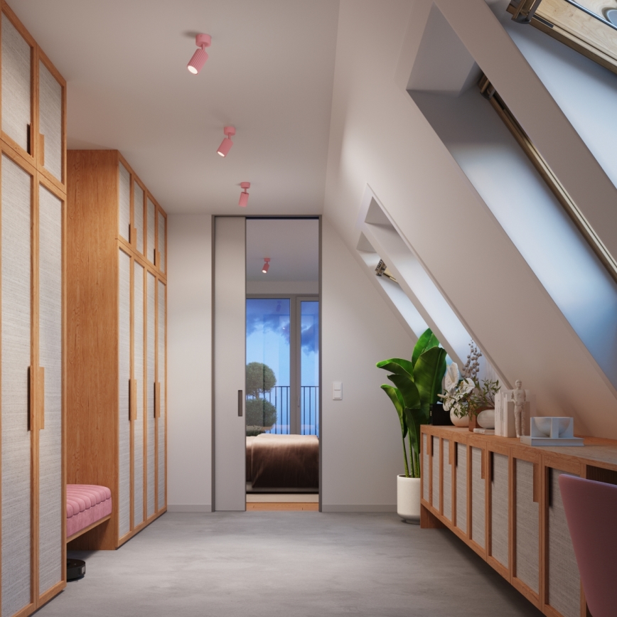 Brilagi - Faretto LED CRESTO 1xGU10/10W/230V rosa