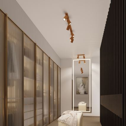 Brilagi - Faretto LED CRESTO 2x GU10/10W/230V oro