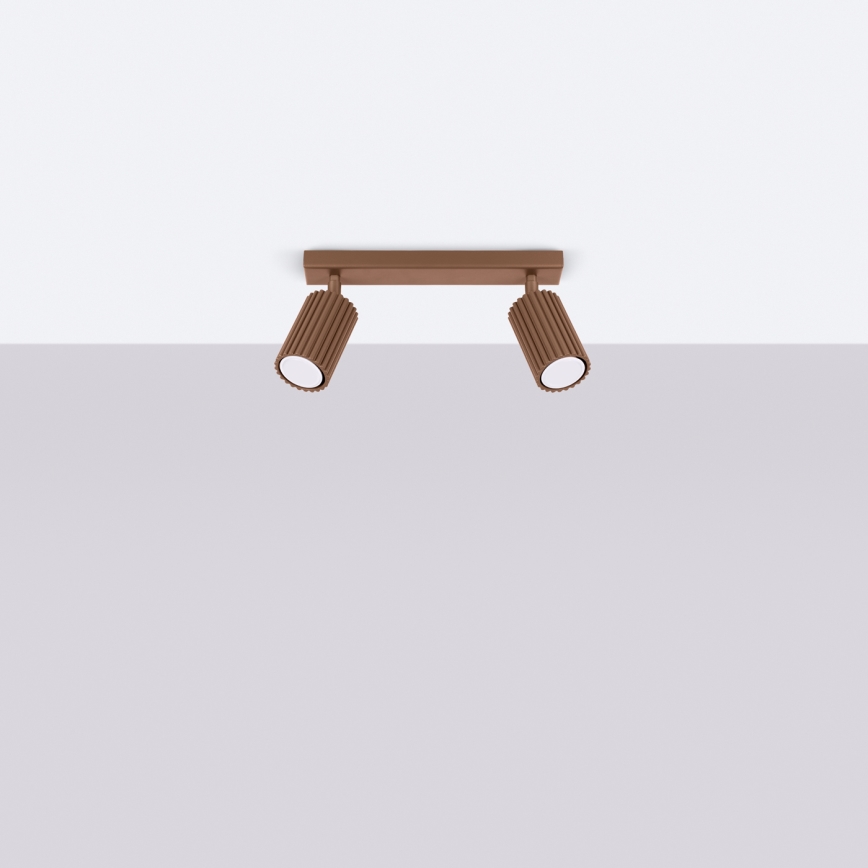 Brilagi - Faretto LED CRESTO 2xGU10/10W/230V marrone