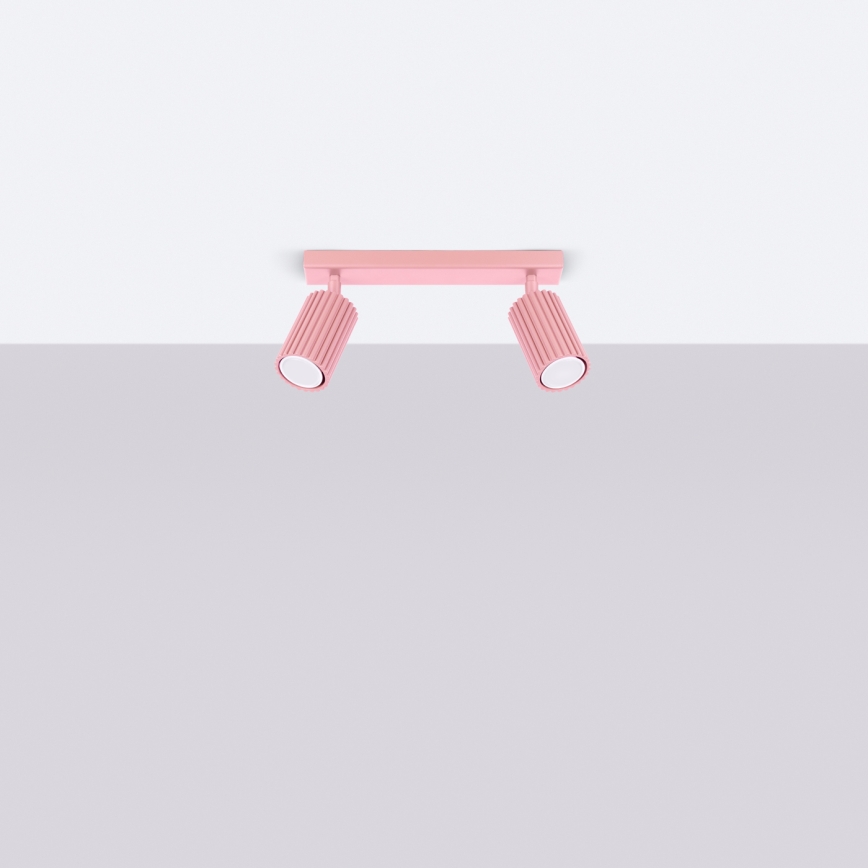 Brilagi - Faretto LED CRESTO 2xGU10/10W/230V rosa