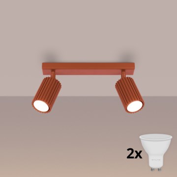 Brilagi - Faretto LED CRESTO 2xGU10/10W/230V rosso