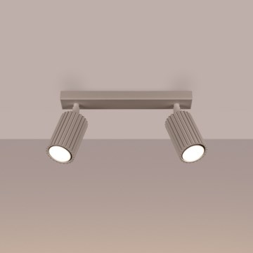 Brilagi - Faretto LED CRESTO 2xGU10/10W/230V taupe