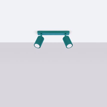 Brilagi - Faretto LED CRESTO 2xGU10/10W/230V turchese