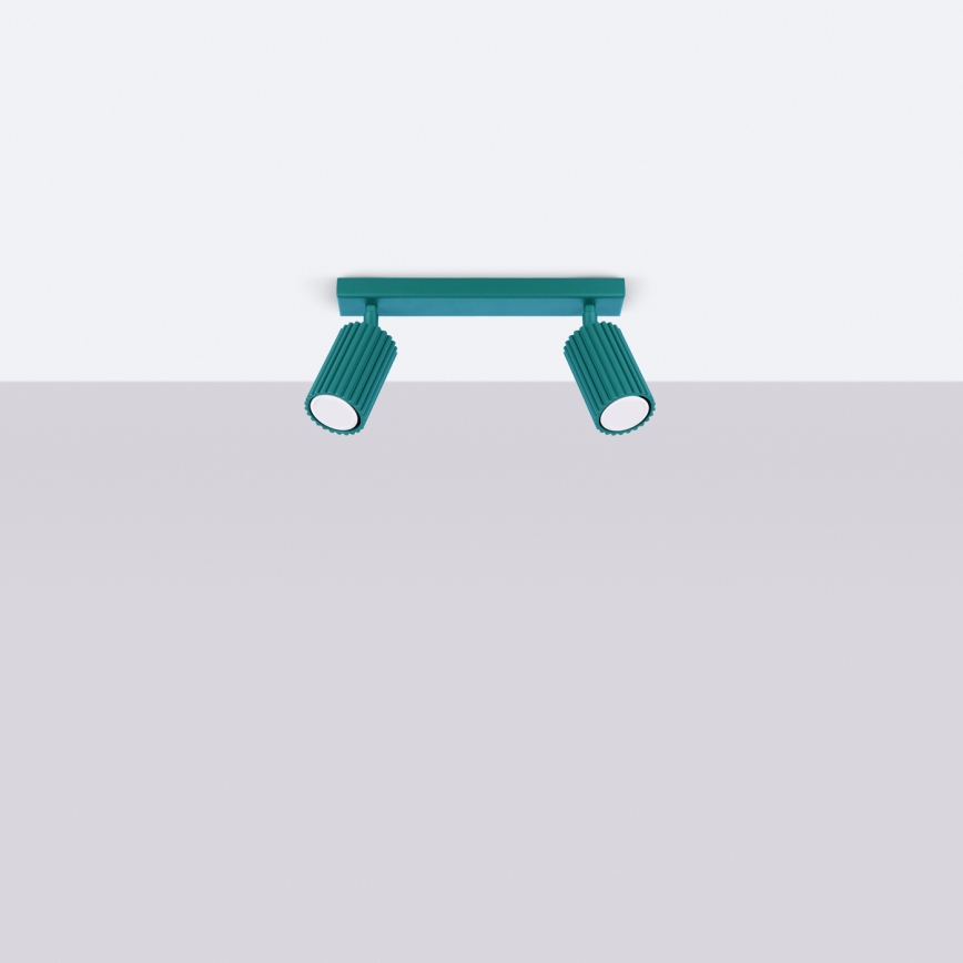 Brilagi - Faretto LED CRESTO 2xGU10/10W/230V turchese