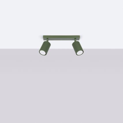 Brilagi - Faretto LED CRESTO 2xGU10/10W/230V verde