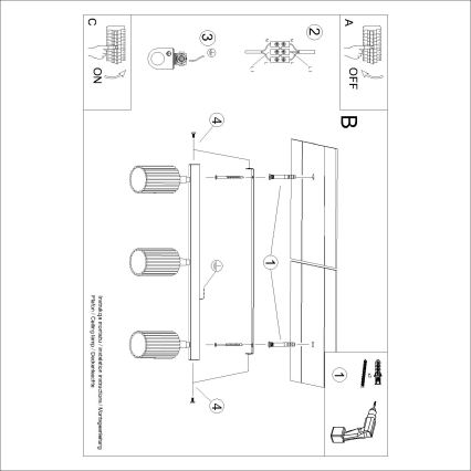 BRILAGI - Faretto LED CRESTO 3xGU10/10W/230V arancione