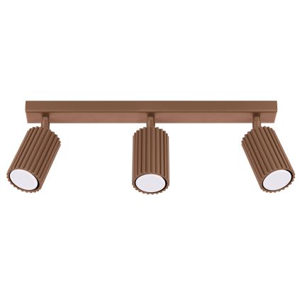 Brilagi - Faretto LED CRESTO 3xGU10/10W/230V marrone