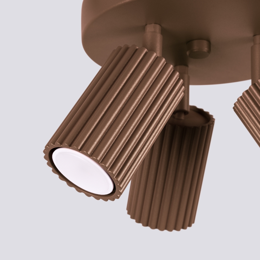 Brilagi - Faretto LED CRESTO 3xGU10/10W/230V marrone