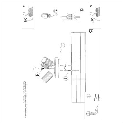 Brilagi - Faretto LED CRESTO 3xGU10/10W/230V marrone