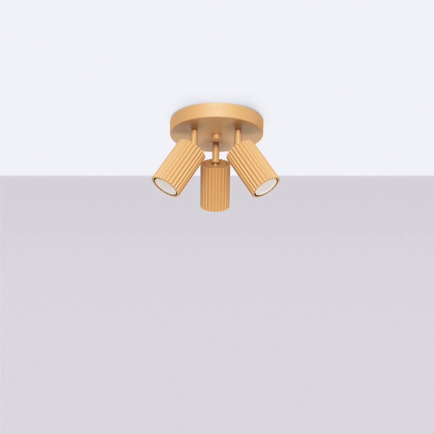 Brilagi - Faretto LED CRESTO 3xGU10/10W/230V oro