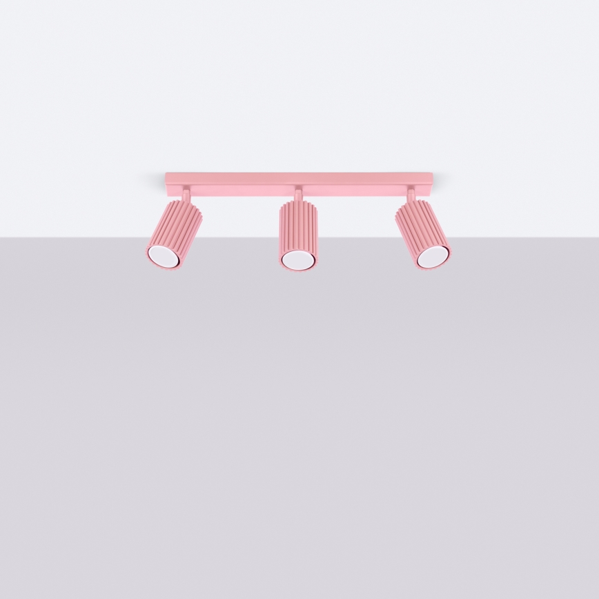 Brilagi - Faretto LED CRESTO 3xGU10/10W/230V rosa