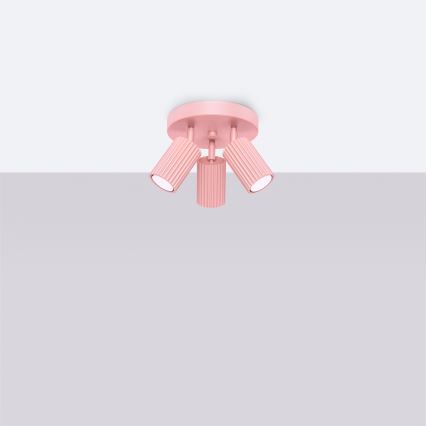 Brilagi - Faretto LED CRESTO 3xGU10/10W/230V rosa