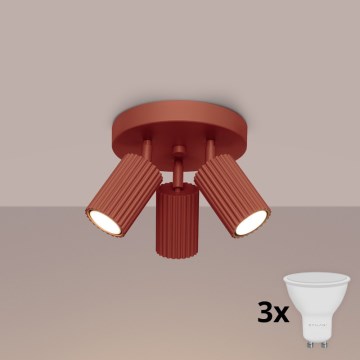 Brilagi - Faretto LED CRESTO 3xGU10/10W/230V rosso