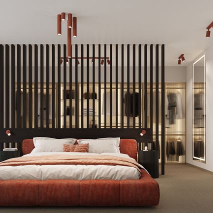 Brilagi - Faretto LED CRESTO 3xGU10/10W/230V rosso