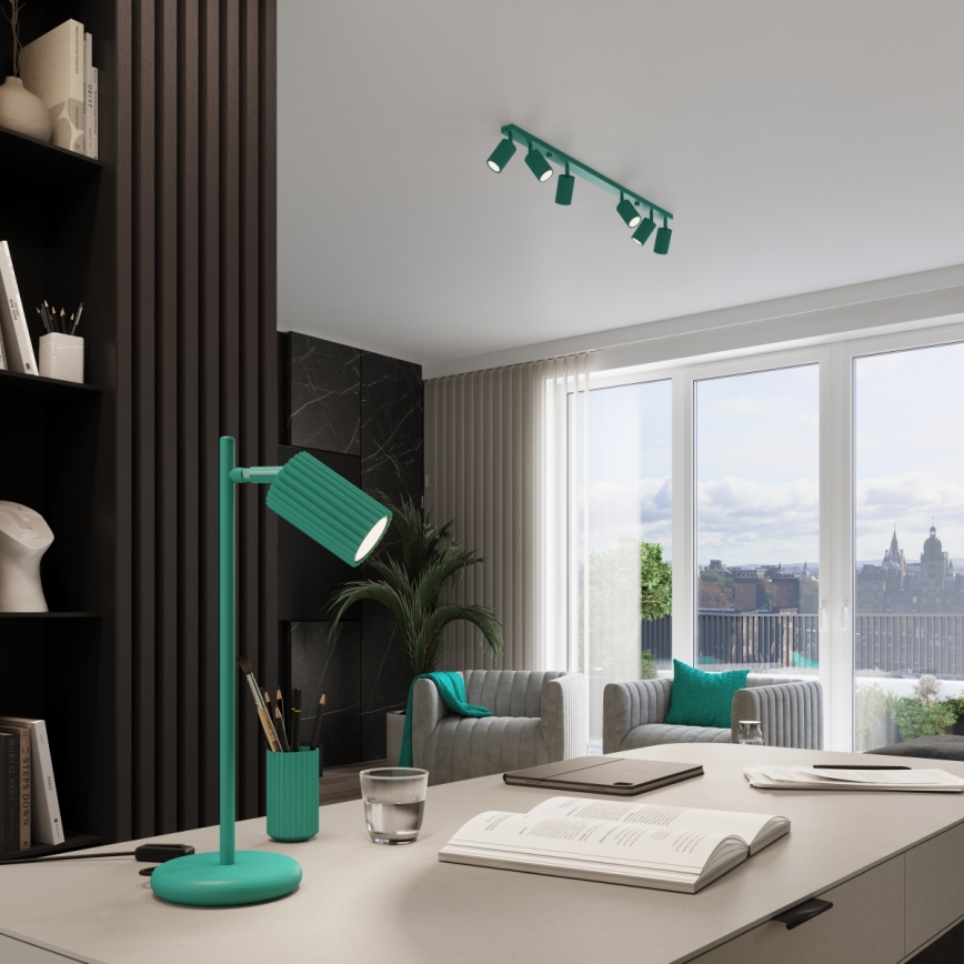 Brilagi - Faretto LED CRESTO 3xGU10/10W/230V turchese