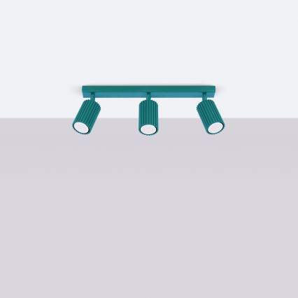 Brilagi - Faretto LED CRESTO 3xGU10/10W/230V turchese