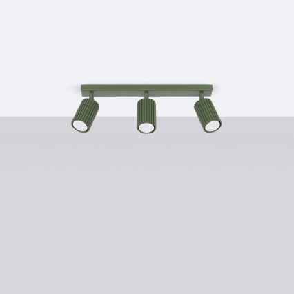 Brilagi - Faretto LED CRESTO 3xGU10/10W/230V verde