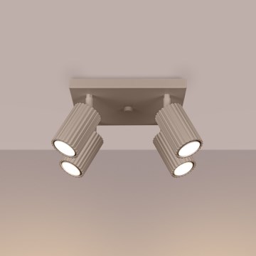 Brilagi - Faretto LED CRESTO 4x GU10/10W/230V taupe