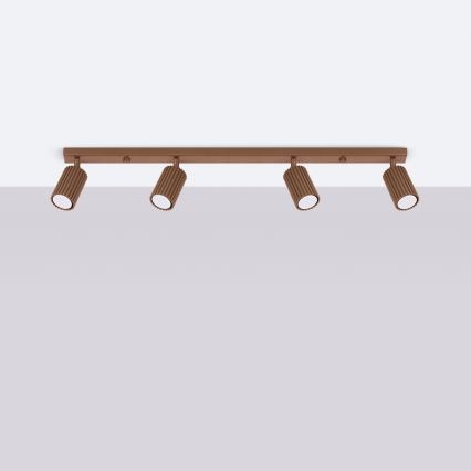 Brilagi - Faretto LED CRESTO 4xGU10/10W/230V marrone