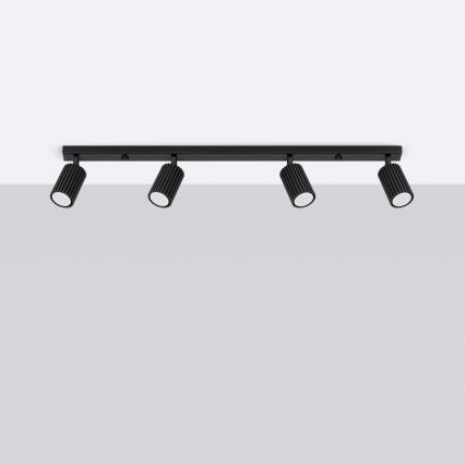 Brilagi - Faretto LED CRESTO 4xGU10/10W/230V nero