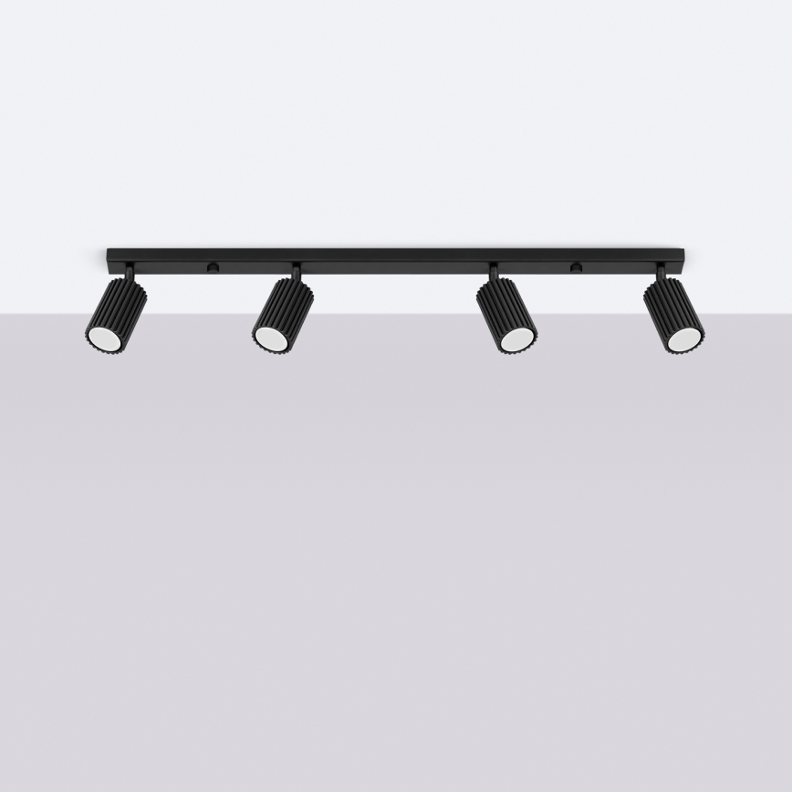 Brilagi - Faretto LED CRESTO 4xGU10/10W/230V nero