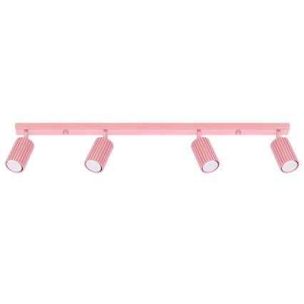 Brilagi - Faretto LED CRESTO 4xGU10/10W/230V rosa