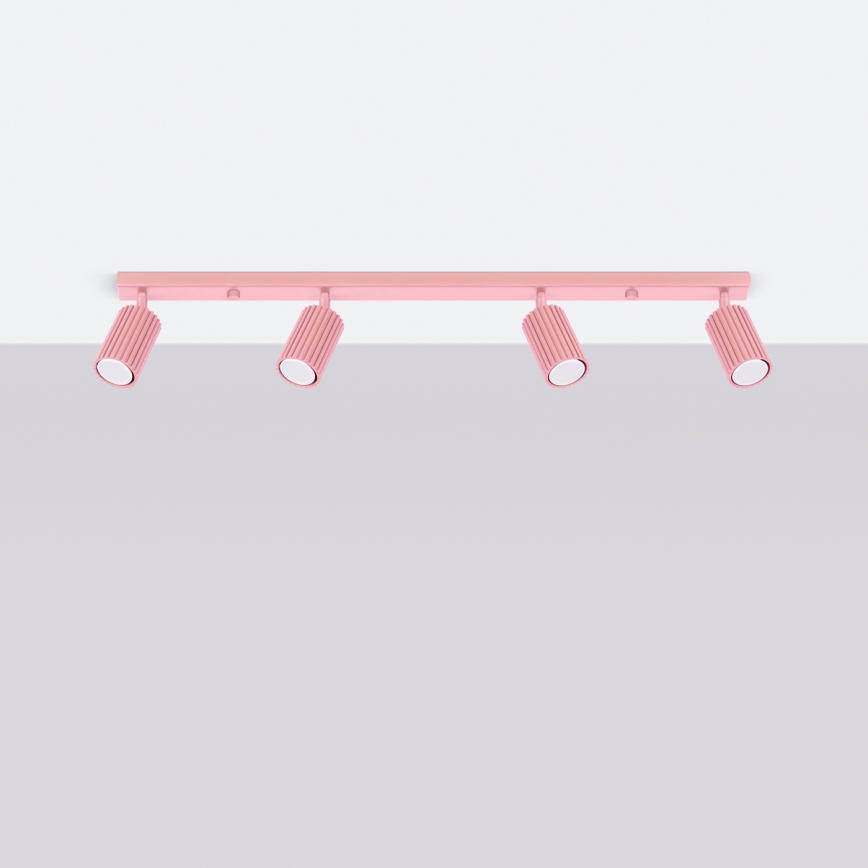 Brilagi - Faretto LED CRESTO 4xGU10/10W/230V rosa