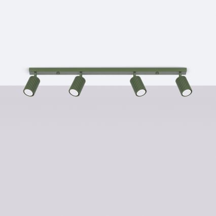 Brilagi - Faretto LED CRESTO 4xGU10/10W/230V verde