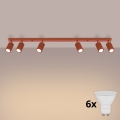 BRILAGI - Faretto LED CRESTO 6xGU10/10W/230V arancione