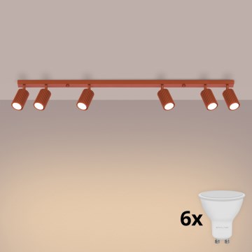 BRILAGI - Faretto LED CRESTO 6xGU10/10W/230V arancione