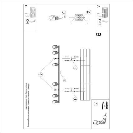 BRILAGI - Faretto LED CRESTO 6xGU10/10W/230V arancione