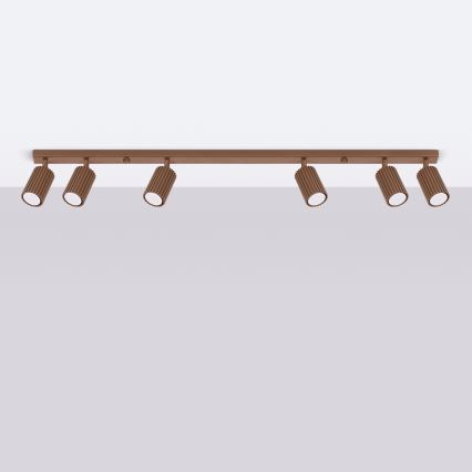 Brilagi - Faretto LED CRESTO 6xGU10/10W/230V marrone