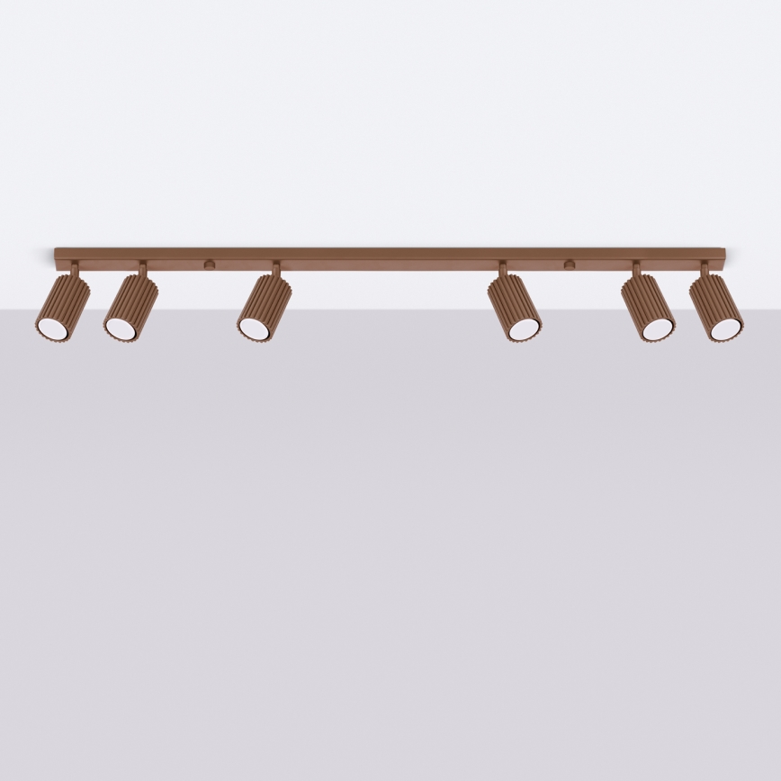 Brilagi - Faretto LED CRESTO 6xGU10/10W/230V marrone