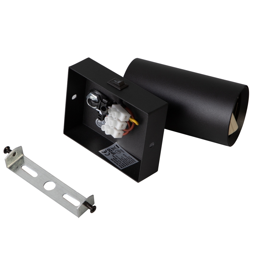 Brilagi - Applique spot da parete LED RGBW dimmerabile con interruttore SELE 1xGU10/4,8W/230V 3000K, nero + telecomando