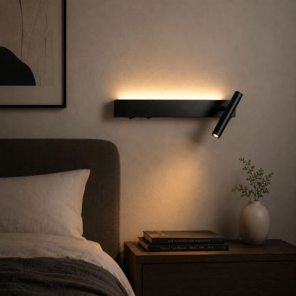 BRILAGI - Faretto LED da parete orientabile ARLIX LED/3W/230V + LED/7W nero CRI 90