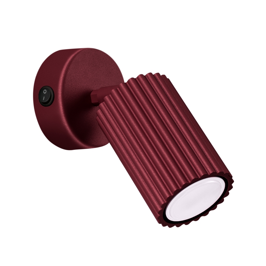 Brilagi - Faretto LED da parete orientabile CRESTO 1xGU10/10W/230V bordò