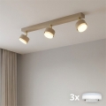 Brilagi - Faretto LED dimmerabile RGB+CCT MONO 3xGX53/14W/230V 2700-6500K Wi-Fi Tuya beige