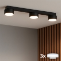 Brilagi - Faretto LED dimmerabile RGB+CCT MONO 3xGX53/14W/230V 2700-6500K Wi-Fi Tuya, nero