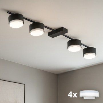 Brilagi - Faretto LED dimmerabile RGB+CCT MONO 4xGX53/14W/230V 2700-6500K Wi-Fi Tuya nero