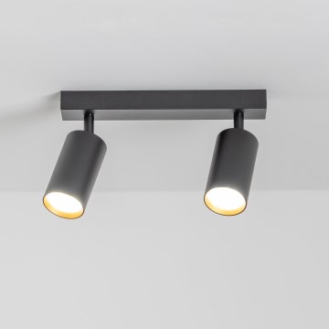 Brilagi - Faretto LED dimmerabile SELE 2xGU10/6,5W/230V 2700-6500K nero/oro